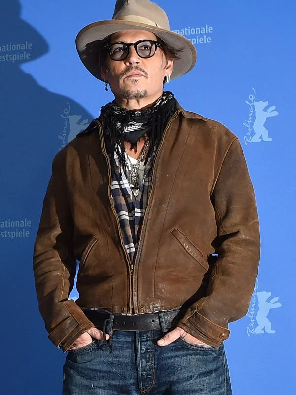 Johnny Depp Minamata Leather Leatehr Jacket 