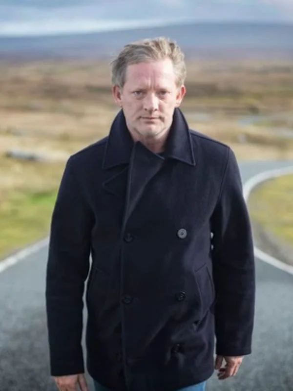 Douglas Henshall Shetland series 6 wool coat