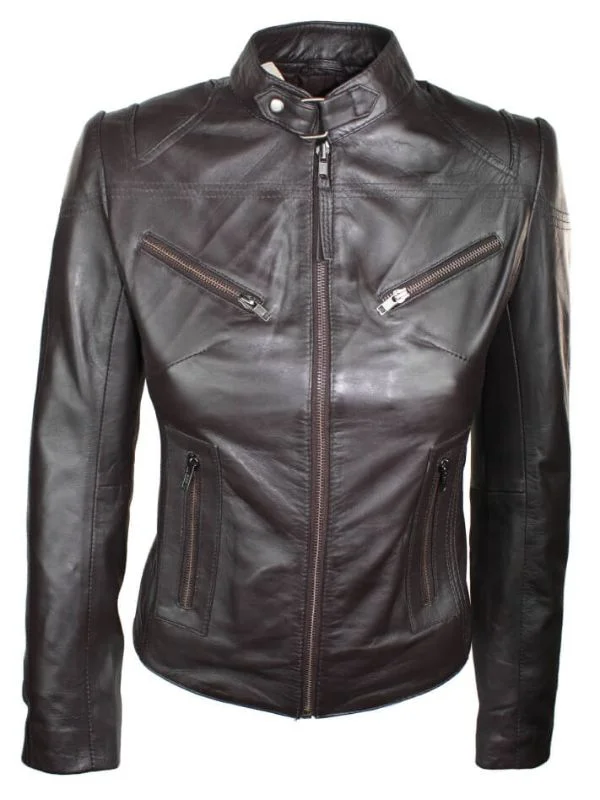 Classic Biker Jacket  Genuine Quality Real Leather