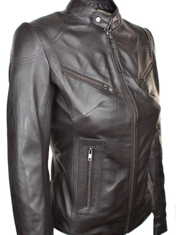 Classic Biker Jacket  Genuine Quality Real Leather
