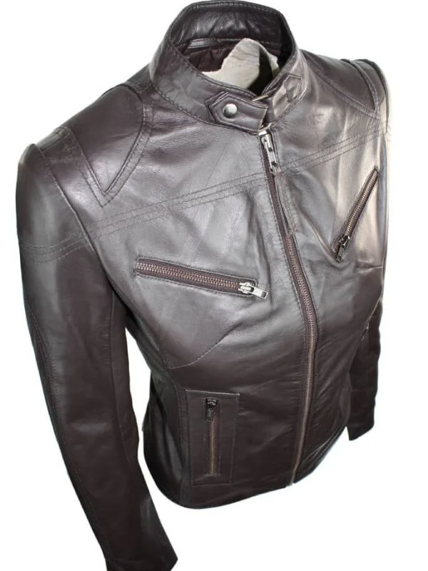 Classic Biker Jacket  Genuine Quality Real Leather