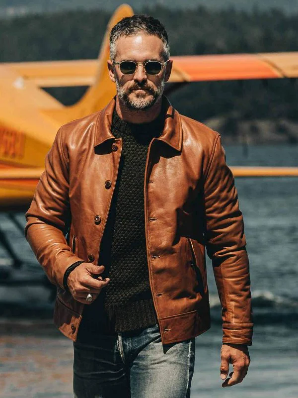 The Cuyama Jacket in Cognac by Taylor Stitch Jacket