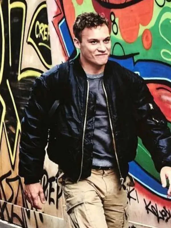 Here Are the Young Men Finn Cole Black Leather Jacket