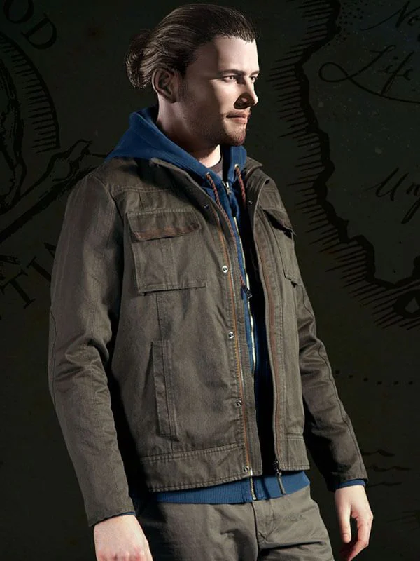 Uncharted 2 Nathan Drake Leather Jacket