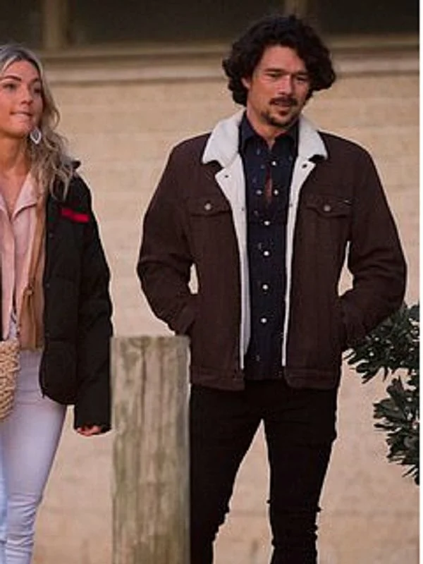 Home and Away Luke Arnold Fur Jacket