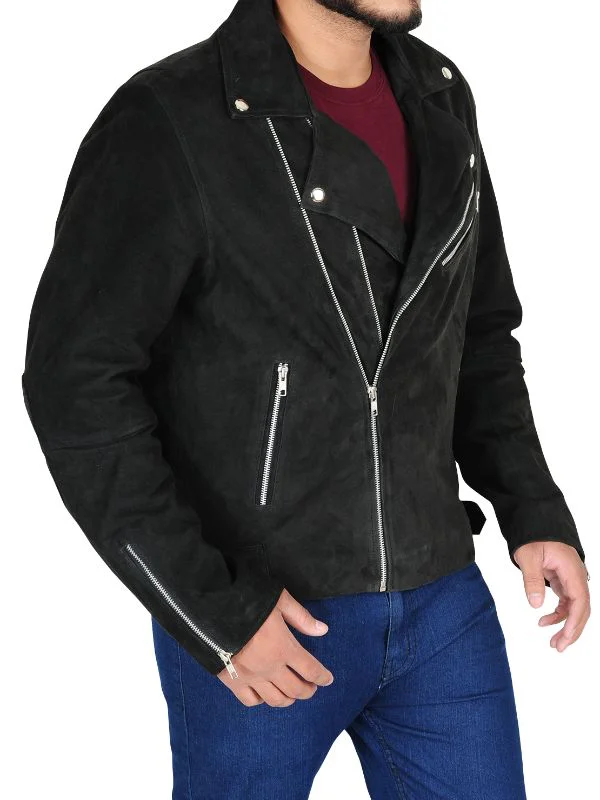 Baby Driver Buddy Suede Leather Jacket