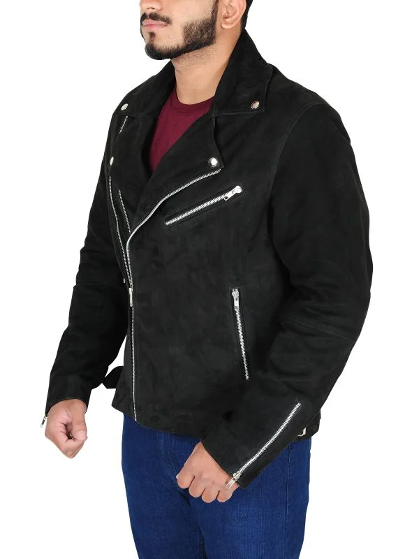 Baby Driver Buddy Suede Leather Jacket