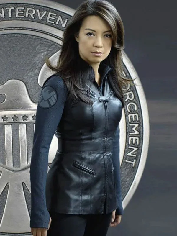 Melinda May Agent Of S.H.I.E.L.D. Black Leather Vest