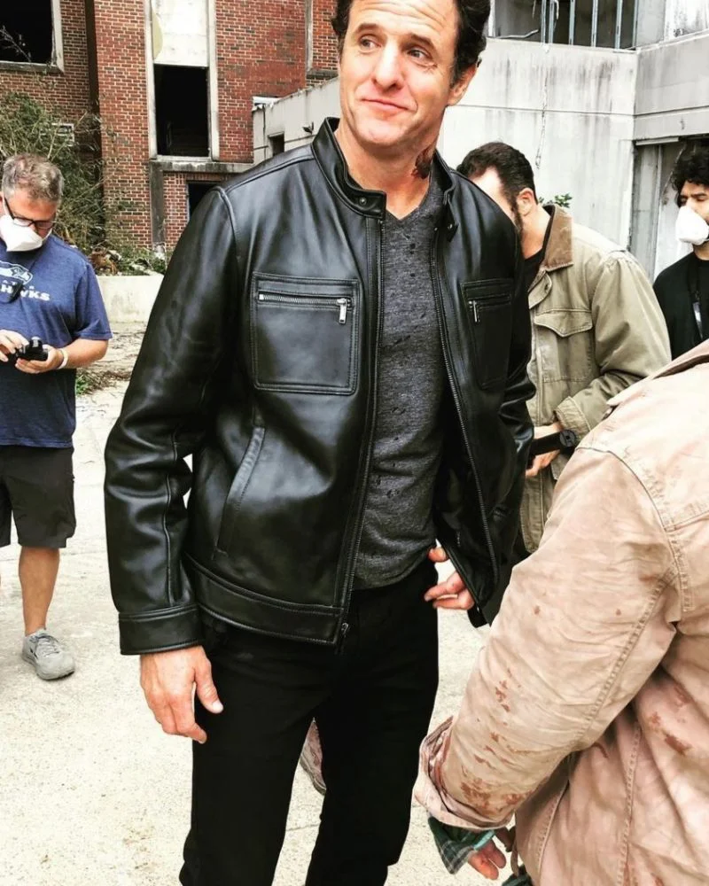 Scott Hunter Castle Falls Black Leather Jacket