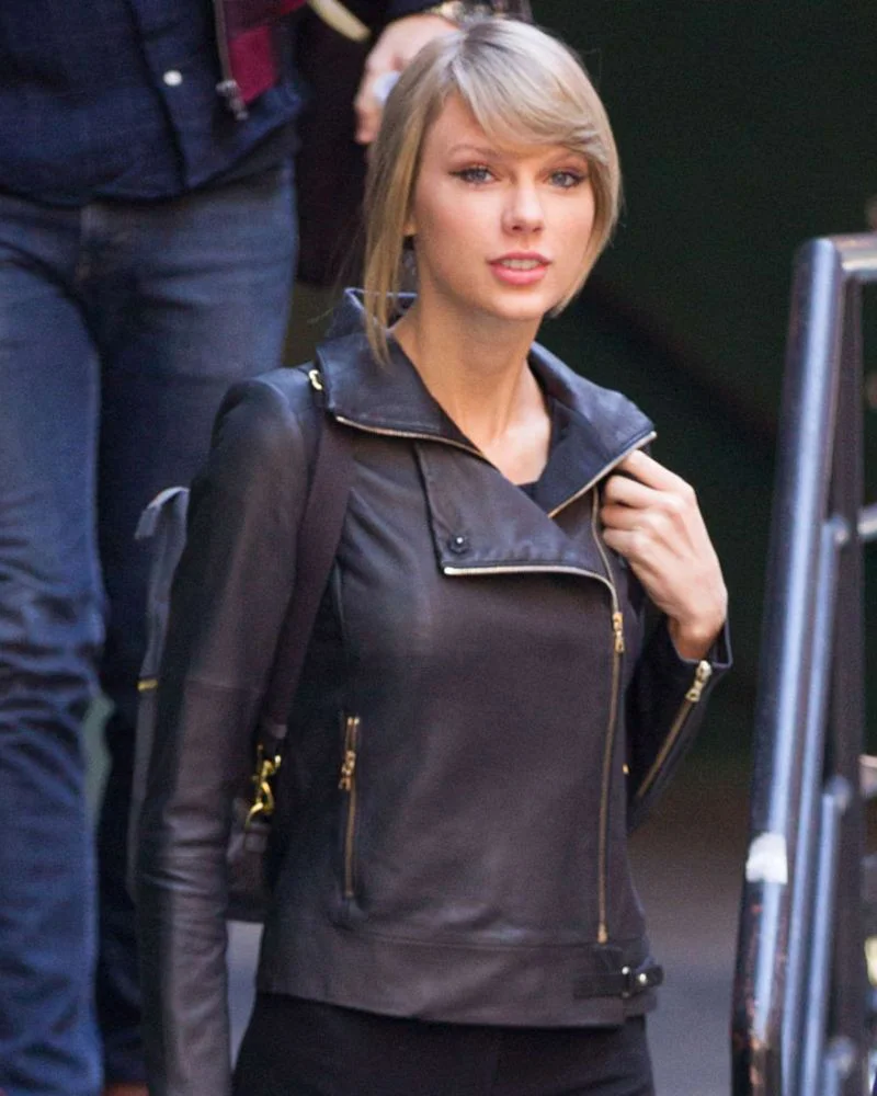 Taylor Swift Motorcycle Black Leather Jacket