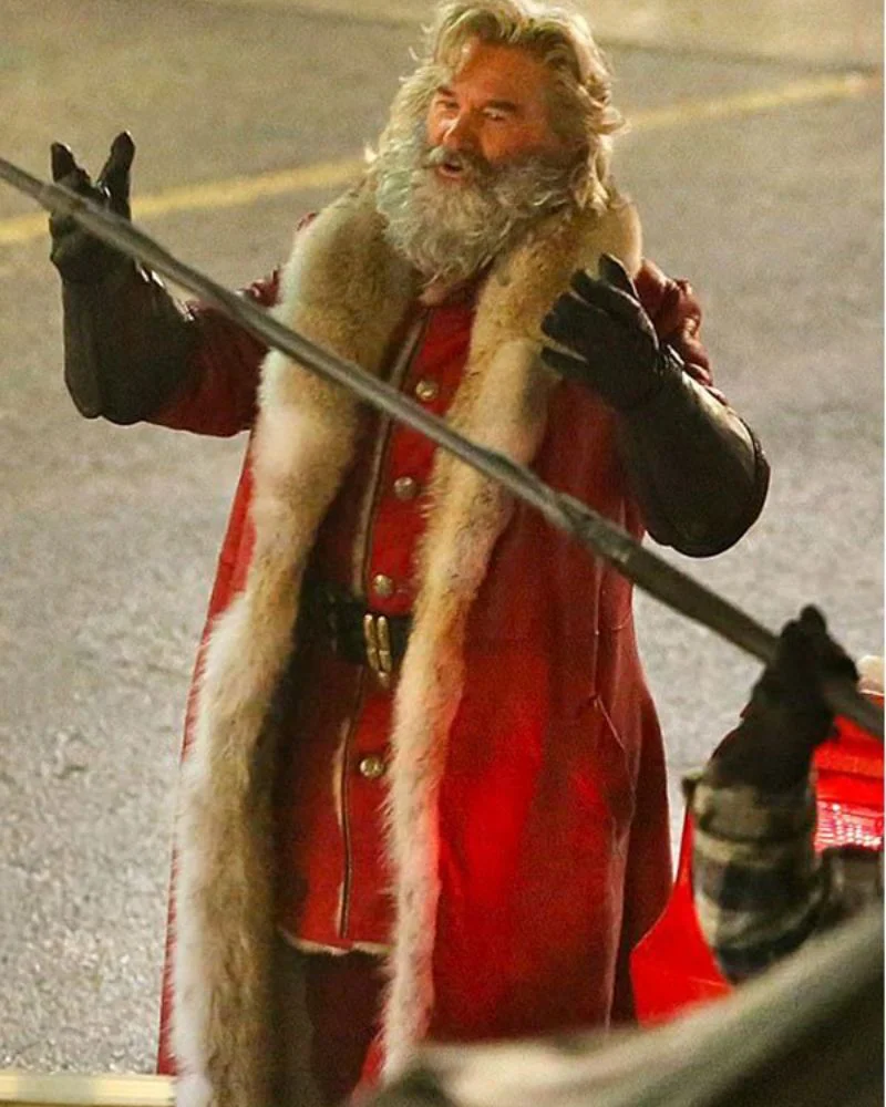 Santa Claus The Christmas Chronicles Shearling Fur Style Coat