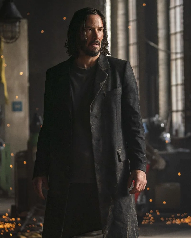 Keanu Reeves The Matrix Resurrections Coat