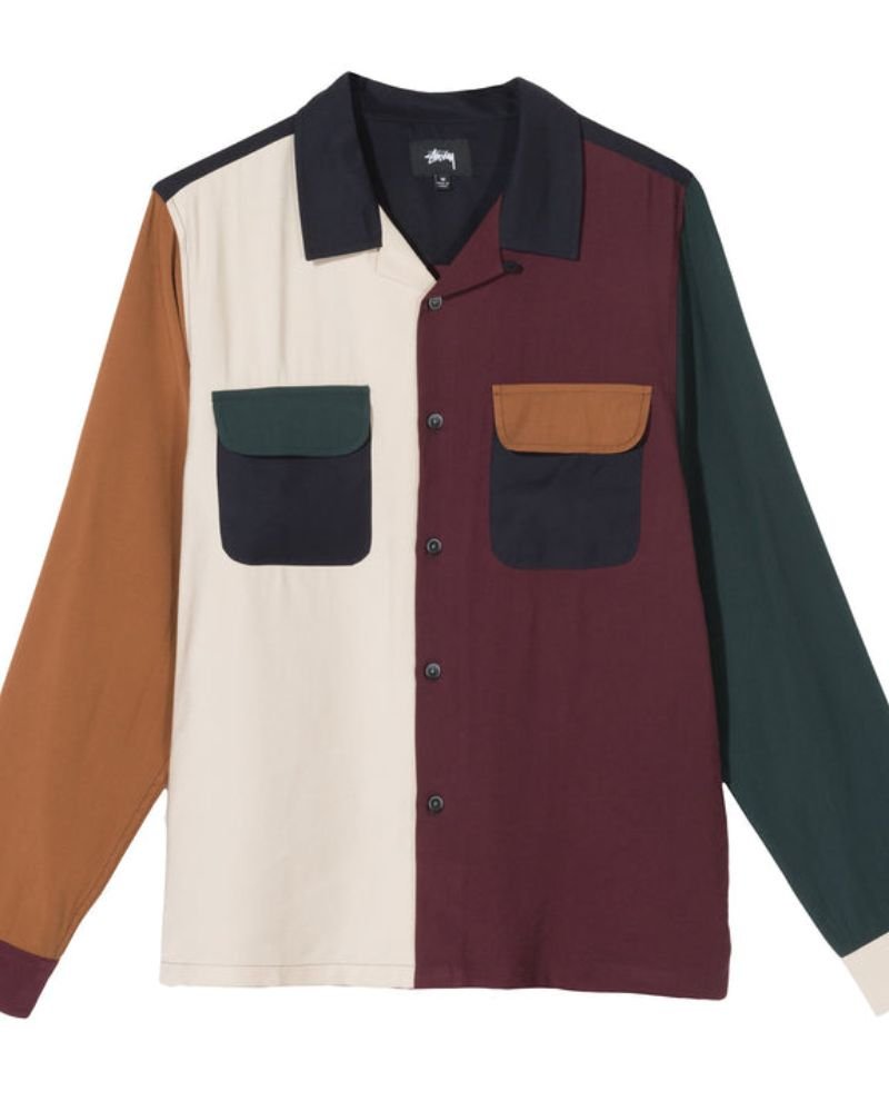 Justin Bieber Colorblock Rayon Shirt