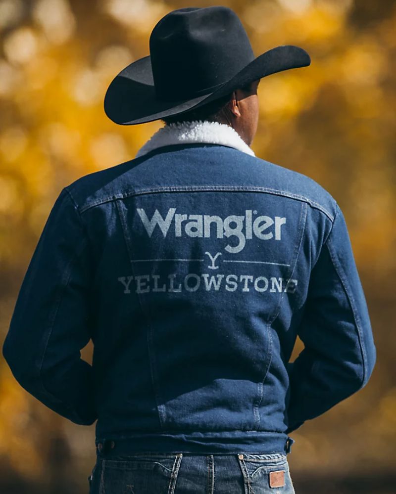 Shop Wrangler x Yellowstone Denim Jacket- Buy Yellowstone Men's Sherpa  Lined Denim Jacket-Mjacket.com
