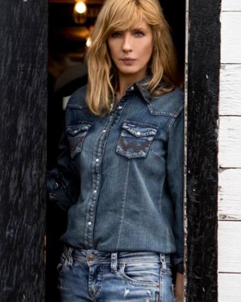 Mjacket Kelly Reilly famous TV show Yellowstone Beth Dutton Women 