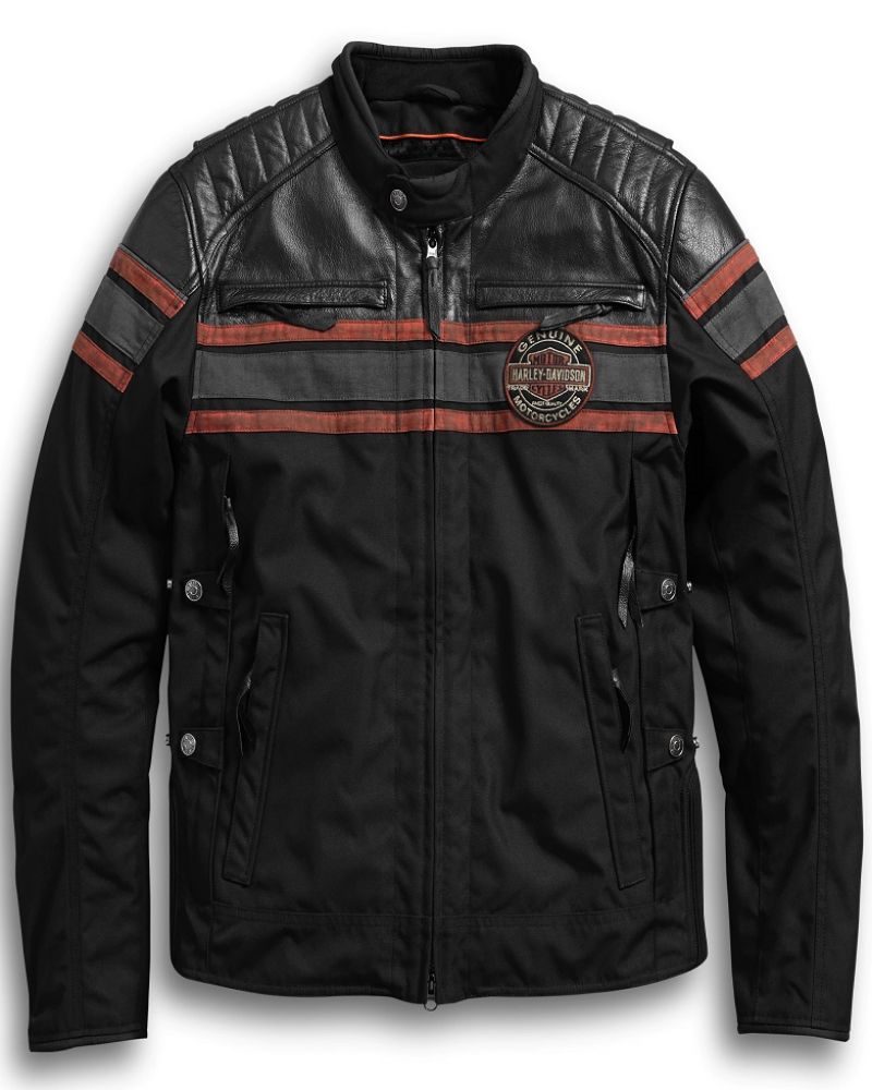 Harley-Davidson Men's Rutland Waterproof Textile Riding Jacket