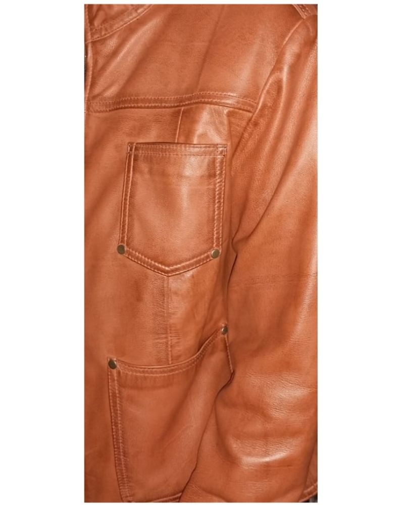 Emma Swan Tan Real Leather Jacket