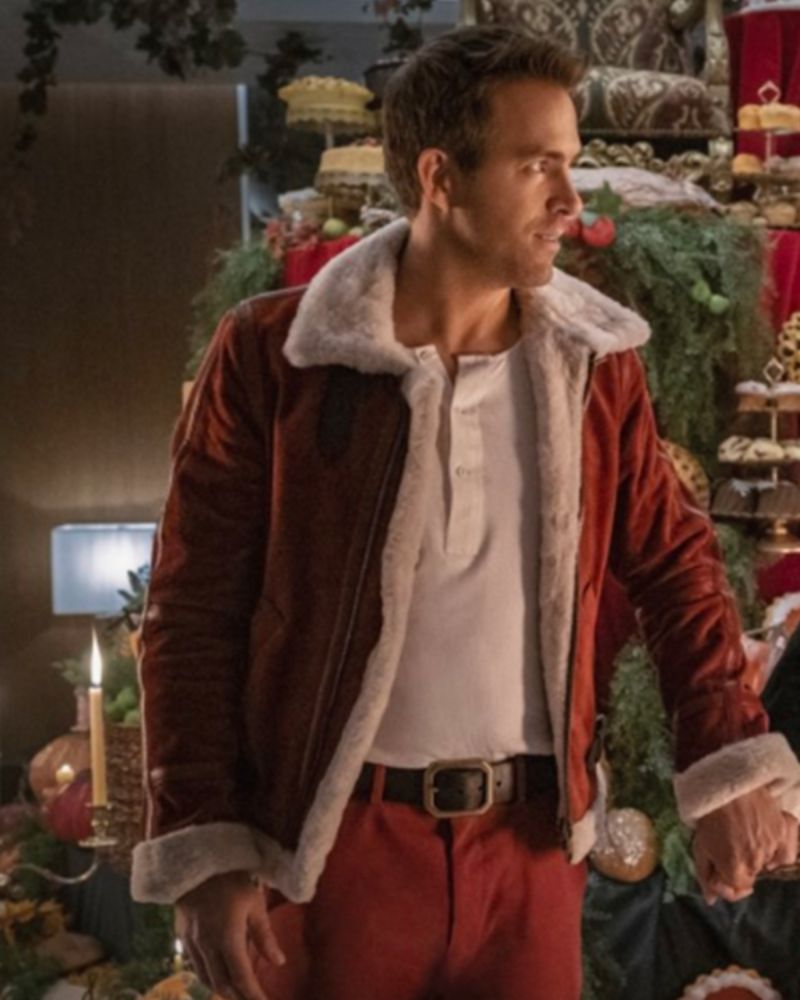 Ryan Reynolds shearling Jacket