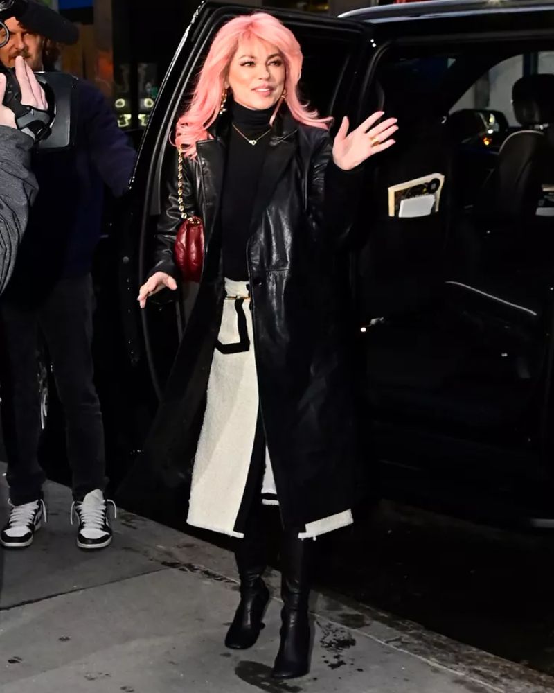 Shania Twain Singer Leather Coat 