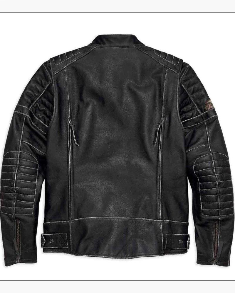 Rider leather biker jacket