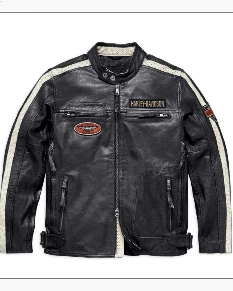 Harley-Davidson Men's Command Mid-Weight Motorcycle Leather Jacket