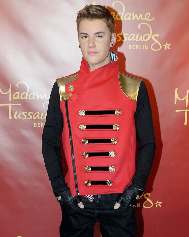 Justin babber red leather vest