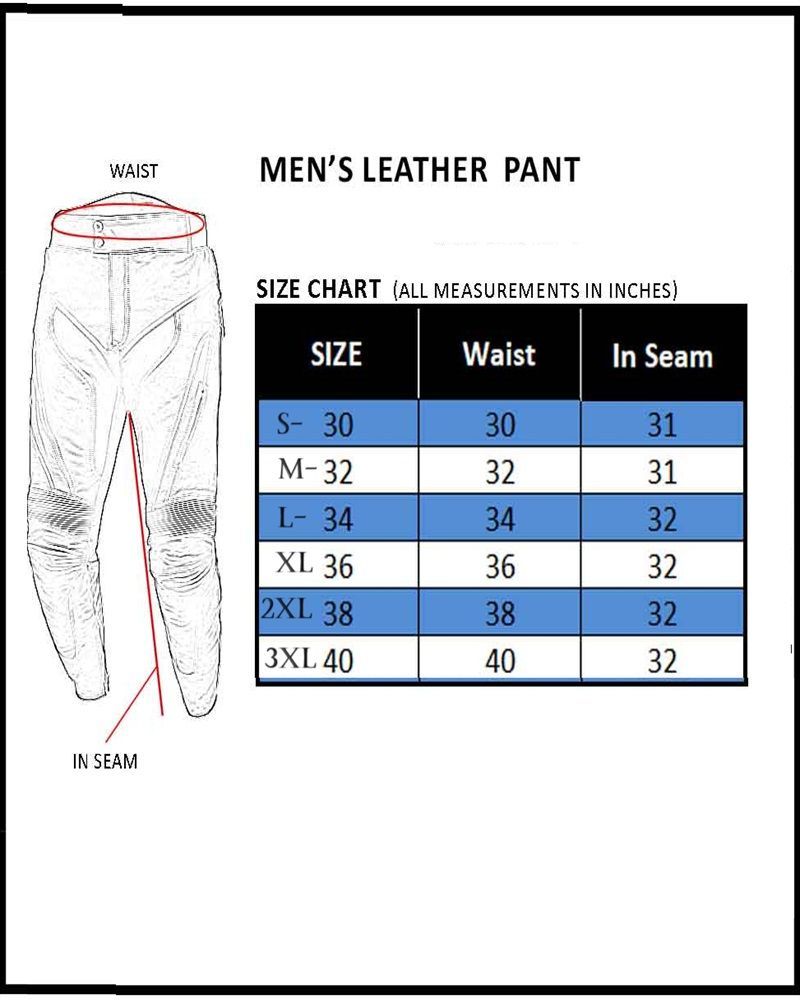Men's Black Slim Leather Pants