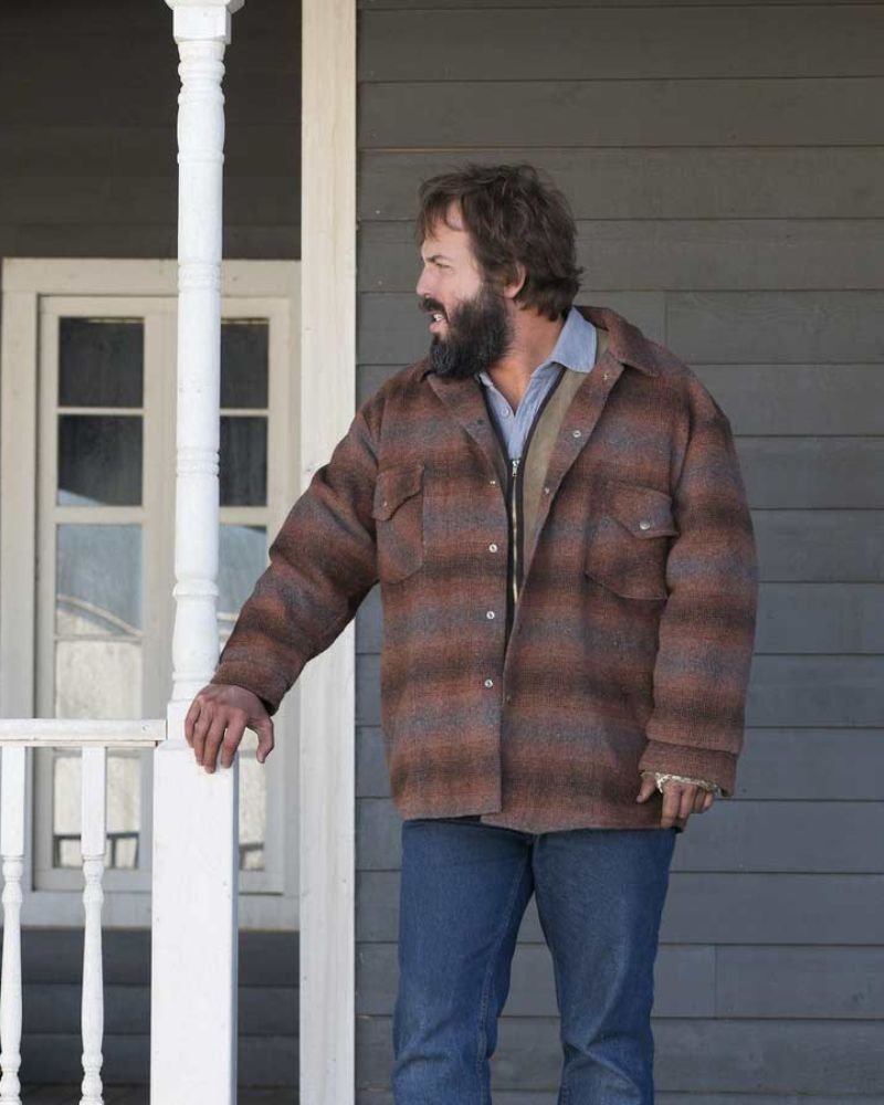 Bear Gerhardt's Fargo Brown Flannel Shirt-Style Jacket