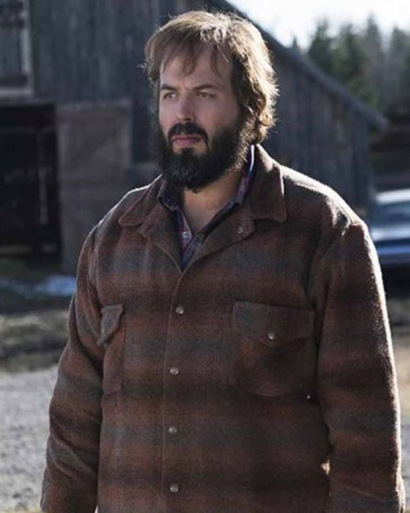 Bear Gerhardt's Fargo Brown Flannel Shirt-Style Jacket