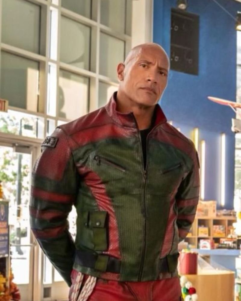 Red One 2024 Dwayne Johnson Leather Jacket