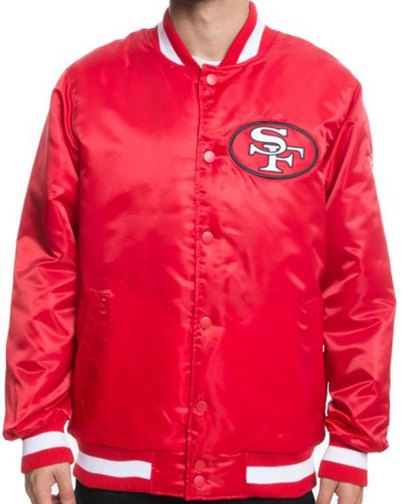 San Francisco 49ers Satin Bomber Jacket