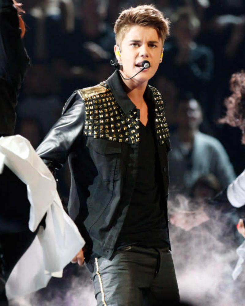 Justin Bieber Boyfriend Performance on The Voice Jacket