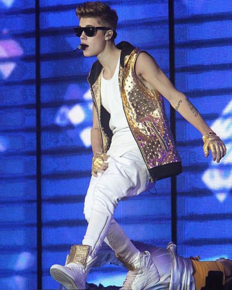 Justin Bieber Believe Tour Performing Leather Vest