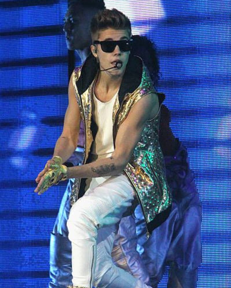Justin Bieber Believe Tour Performing Leather Vest