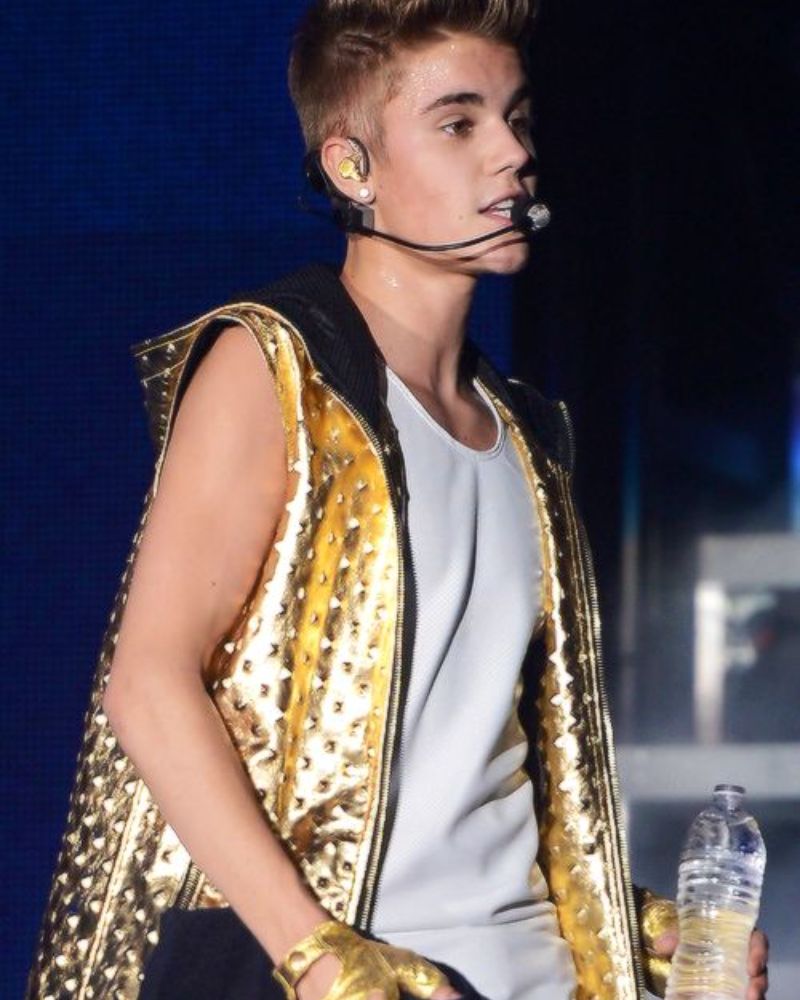 Justin Bieber Believe Tour Performing Leather Vest