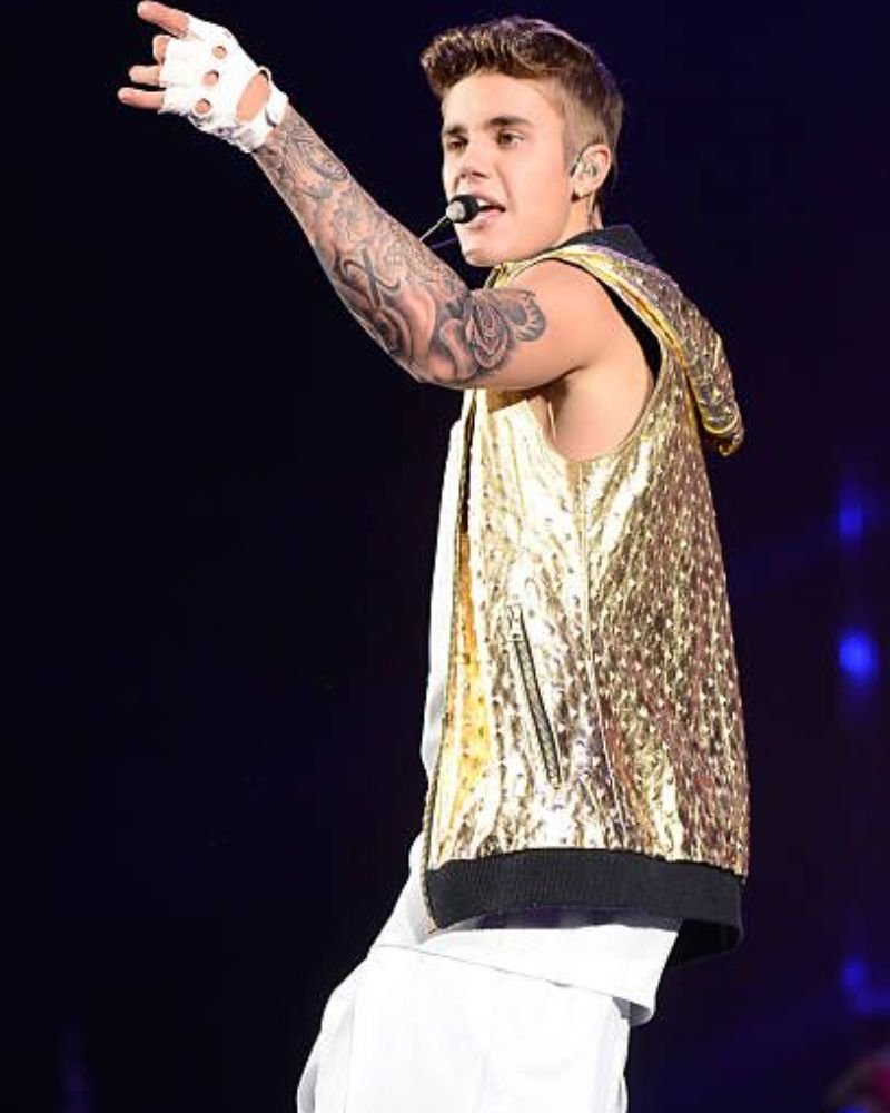 Justin Bieber Believe Tour Performing Leather Vest