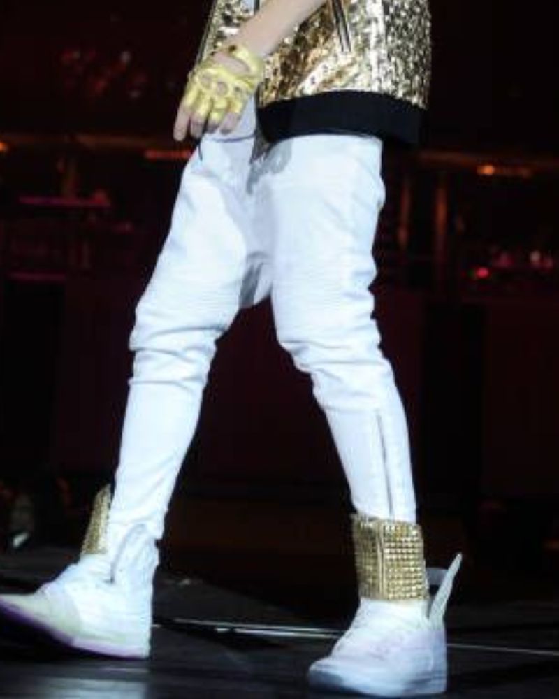 Justin Bieber Believe Tour Performing Leather Pant