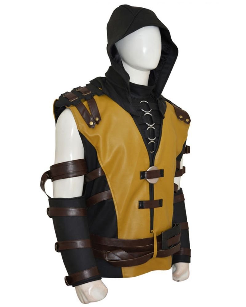 Fight in Style with the Mortal Kombat Scorpion Hooded Jacket