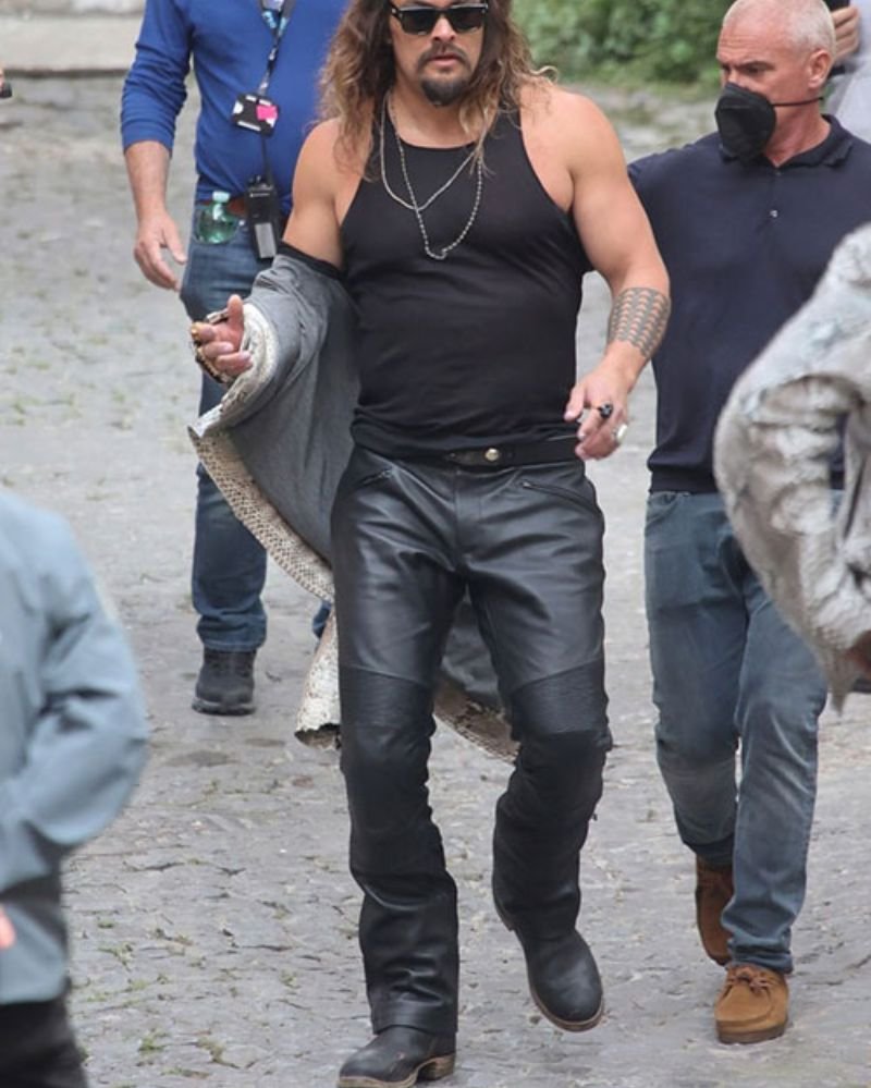 Jason Momoa Moto Leather Pants – Rebel Edge Meets Star Power