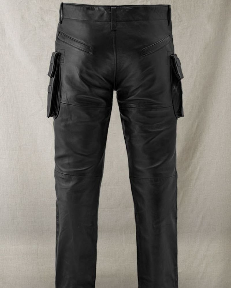 Brad Pitt Fashion Leather Pants – Timeless Edge, Modern Fit