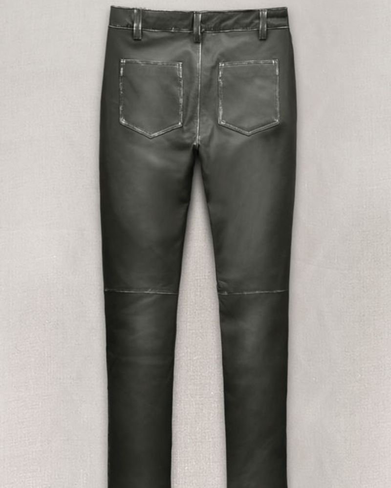 Ricky Martin-Inspired Leather Pants – Charcoal Perfection for Bold Fashion