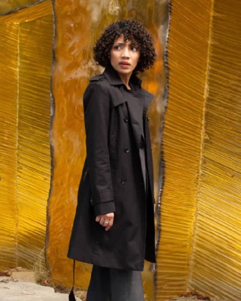 Sophisticated Style: Astrid Farnsworth Fringe Black Coat from Fringe