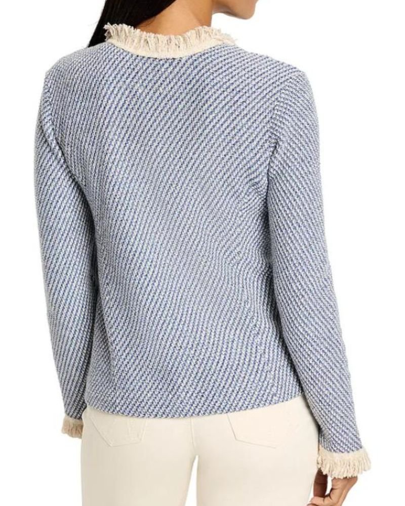 The Will Trent Blue Fringe Trim Jacket – A Bold Statement in Modern Fashion