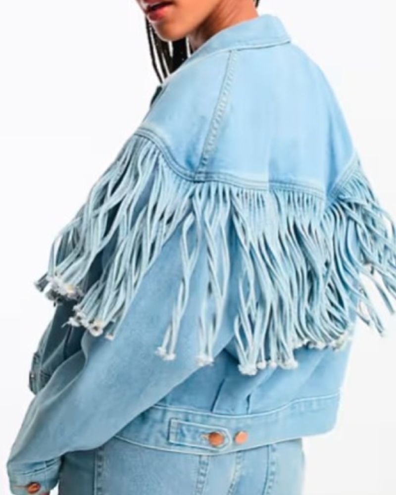 Landman Fringe Jacket – Michelle Randolph’s Bold, Western-Inspired Look