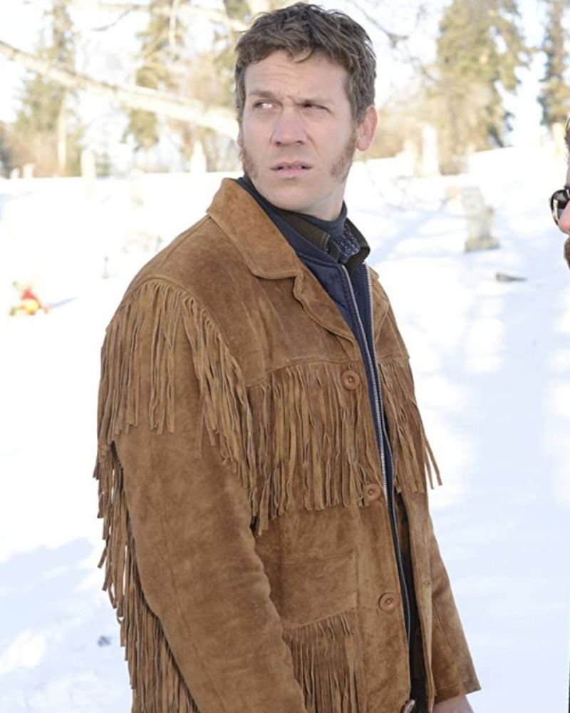 Fargo-Inspired Brown Fringe Jacket – Russell Harvard’s Signature Look