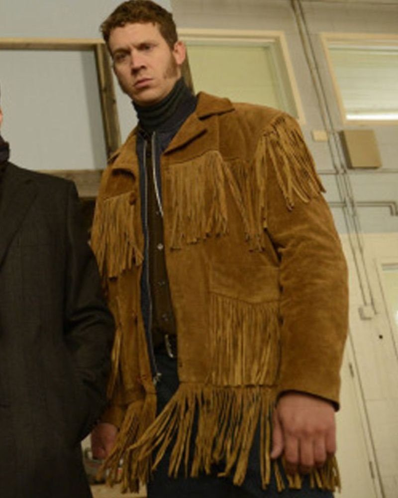 Channel Fargo’s Grit with the Russell Harvard Brown Fringe Jacket