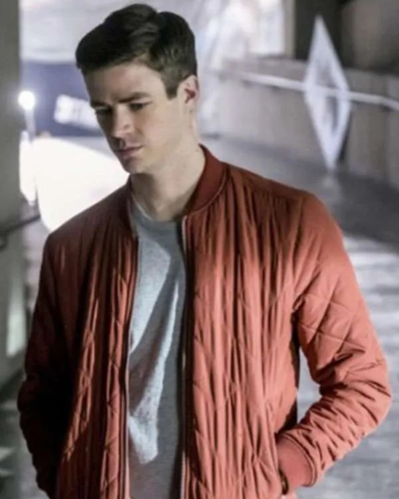 DC’s The Flash Red Quilted Jacket – Barry Allen Cosplay Outfit