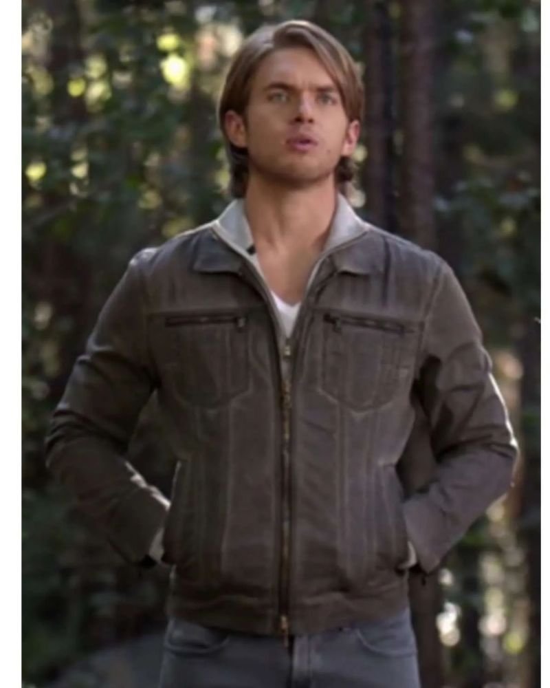 Get the Chris Brochu Look with The Vampire Diaries Denim Jacket