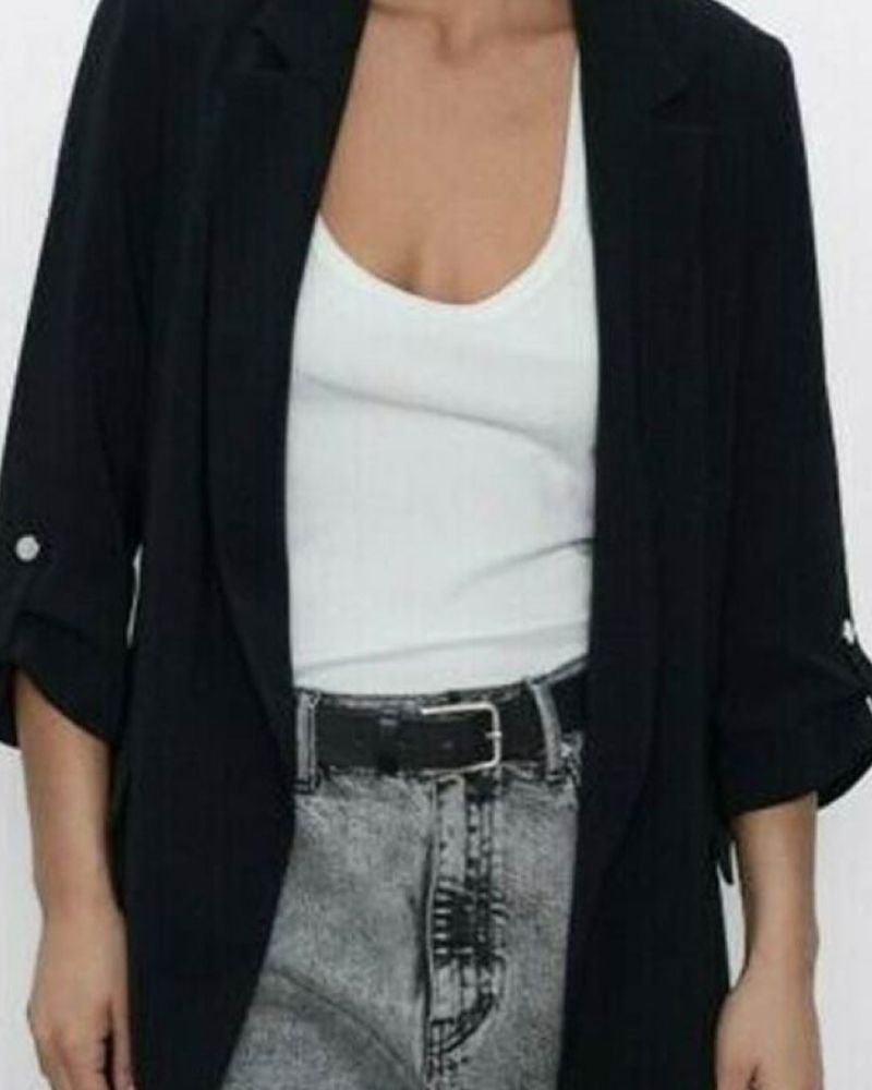 Lauren German Black Blazer – Sleek Lucifer-Inspired Style