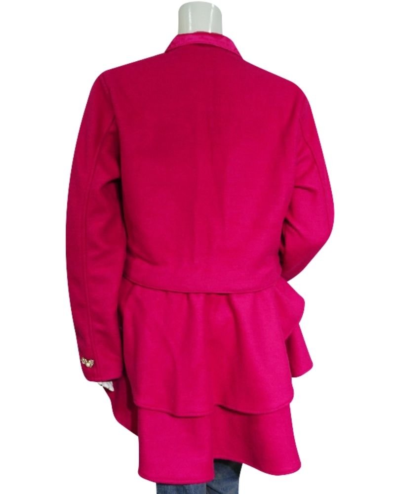 Women's Pink Blazer from Ted Lasso – Keeley’s Stylish Heart Button Outfit